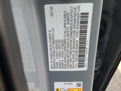 2026 Honda Accord Hybrid Touring