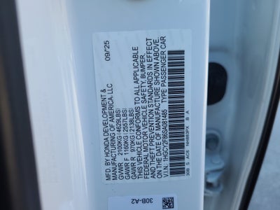 2025 Honda Accord Hybrid Touring