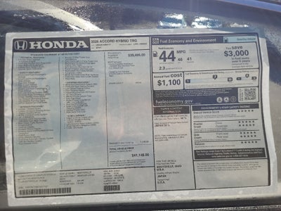 2026 Honda Accord Hybrid Touring