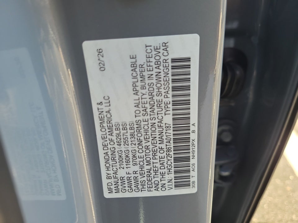 2026 Honda Accord Hybrid Touring