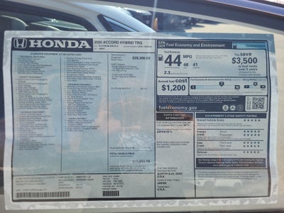 2025 Honda Accord Hybrid Touring