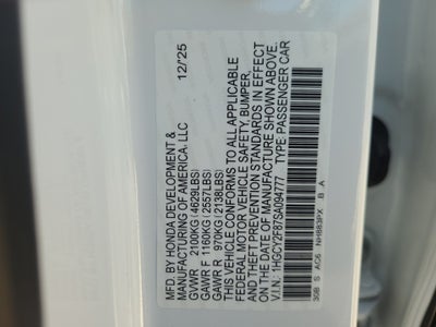 2025 Honda Accord Hybrid Touring