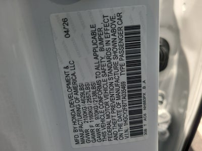 2026 Honda Accord Hybrid Touring