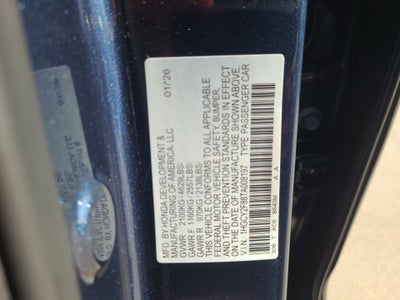 2026 Honda Accord Hybrid Touring