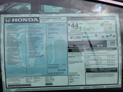 2026 Honda Accord Hybrid Touring