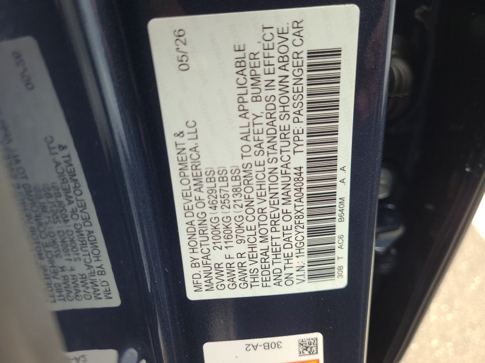 2026 Honda Accord Hybrid Touring