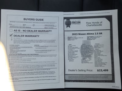 2023 Nissan Altima SR Intelligent AWD