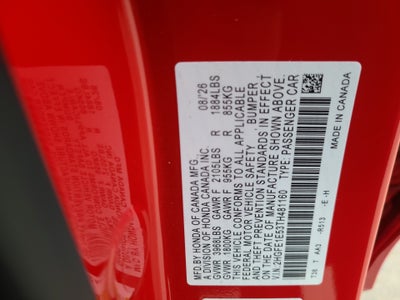 2026 Honda Civic Si Manual