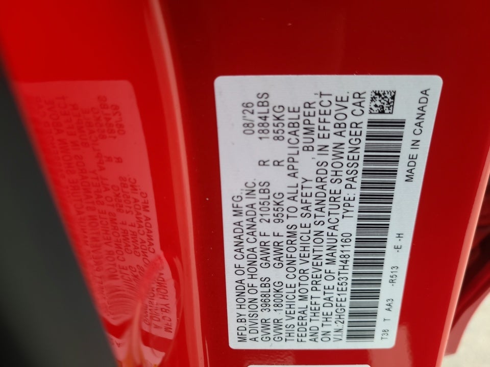 2026 Honda Civic Si Manual