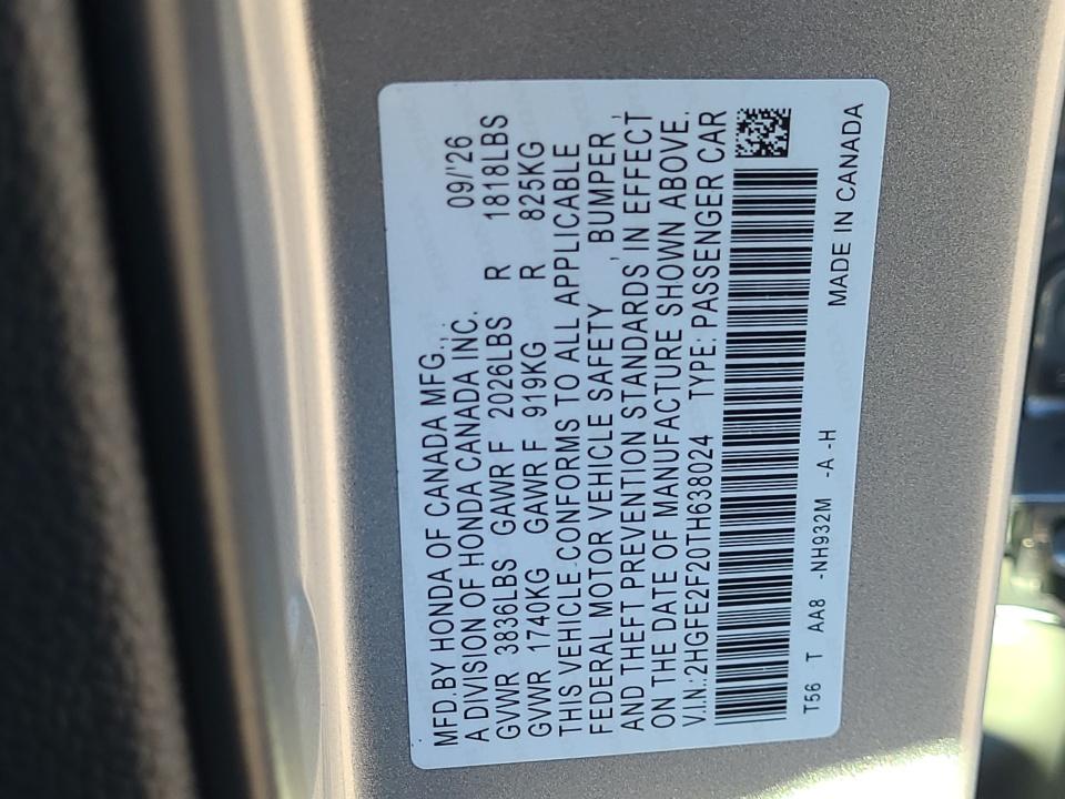 2026 Honda Civic Sedan LX