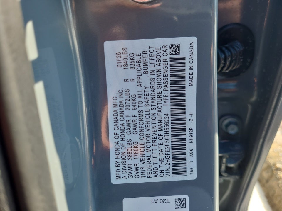 2026 Honda Civic Sedan Sport