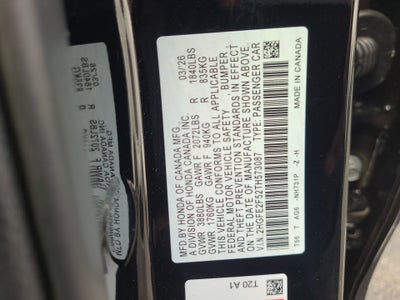 2026 Honda Civic Sedan Sport