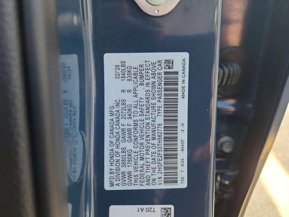 2026 Honda Civic Sedan Sport