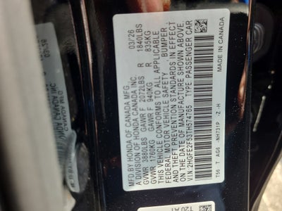 2026 Honda Civic Sedan Sport