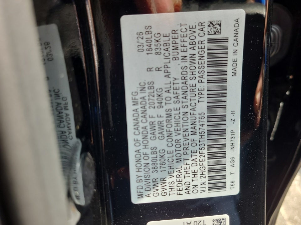 2026 Honda Civic Sedan Sport