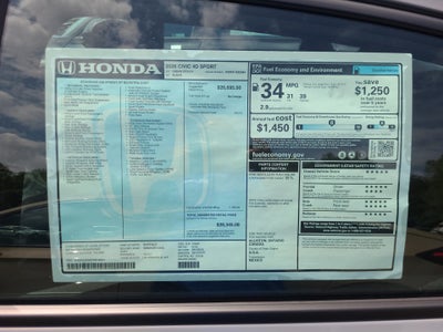 2026 Honda Civic Sedan Sport