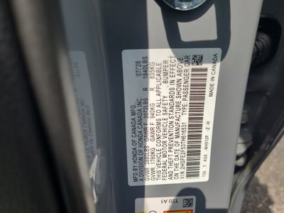 2026 Honda Civic Sedan Sport