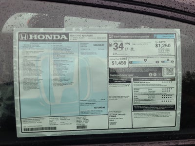 2026 Honda Civic Sedan Sport