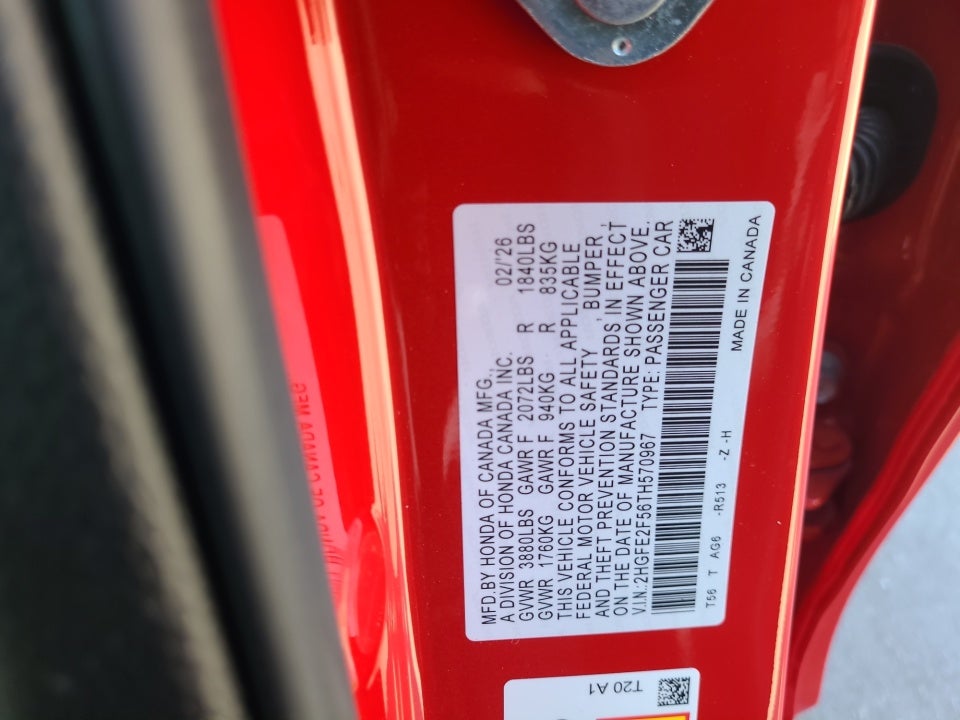 2026 Honda Civic Sedan Sport