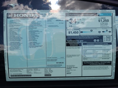 2026 Honda Civic Sedan Sport