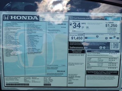 2026 Honda Civic Sedan Sport