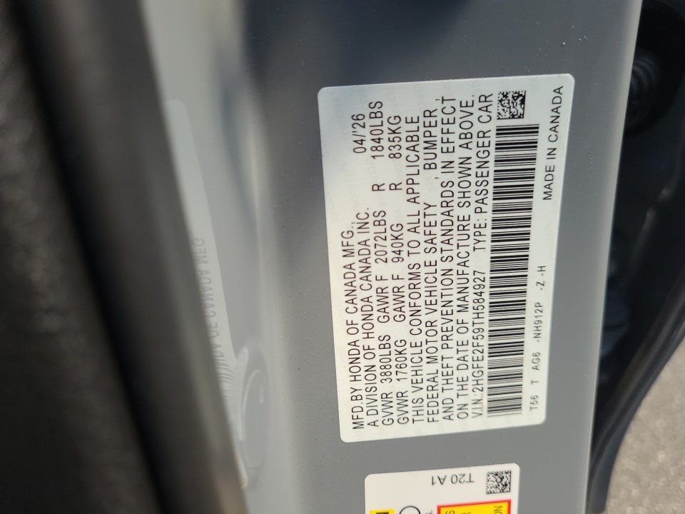 2026 Honda Civic Sedan Sport