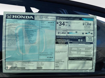 2026 Honda Civic Sedan Sport