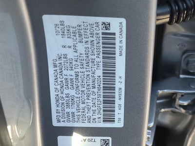 2026 Honda Civic Sedan Sport