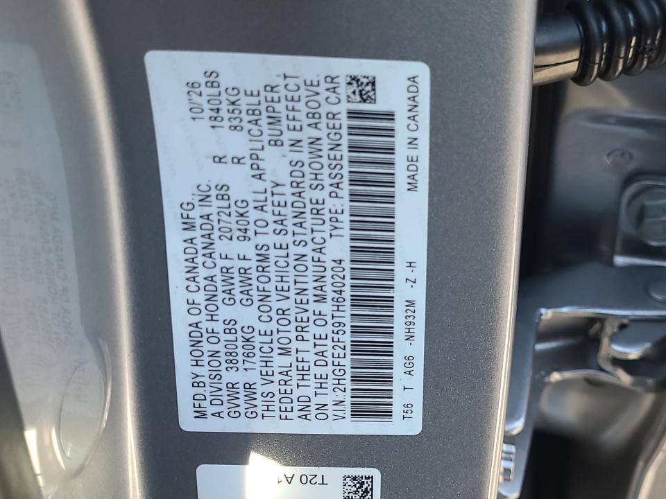 2026 Honda Civic Sedan Sport