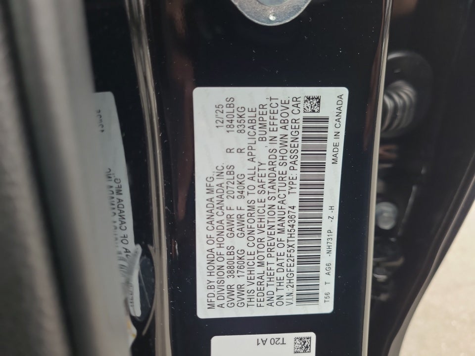 2026 Honda Civic Sedan Sport