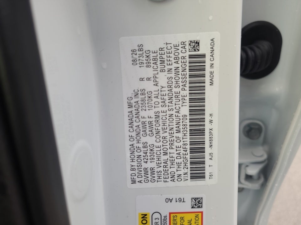 2026 Honda Civic Hybrid Sport
