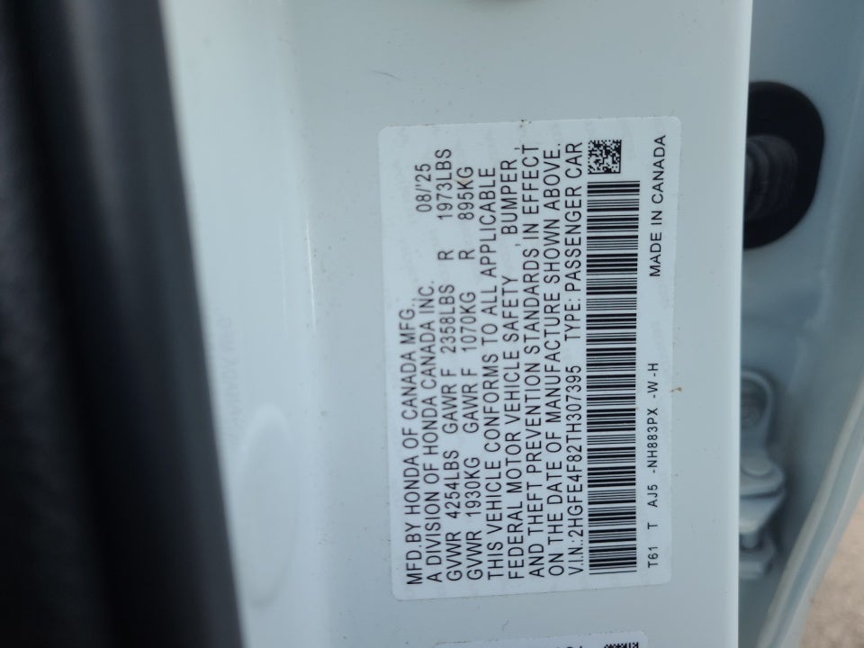 2026 Honda Civic Hybrid Sport