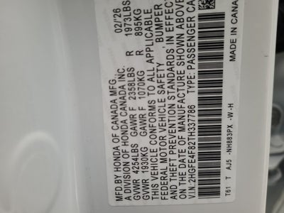 2026 Honda Civic Hybrid Sport