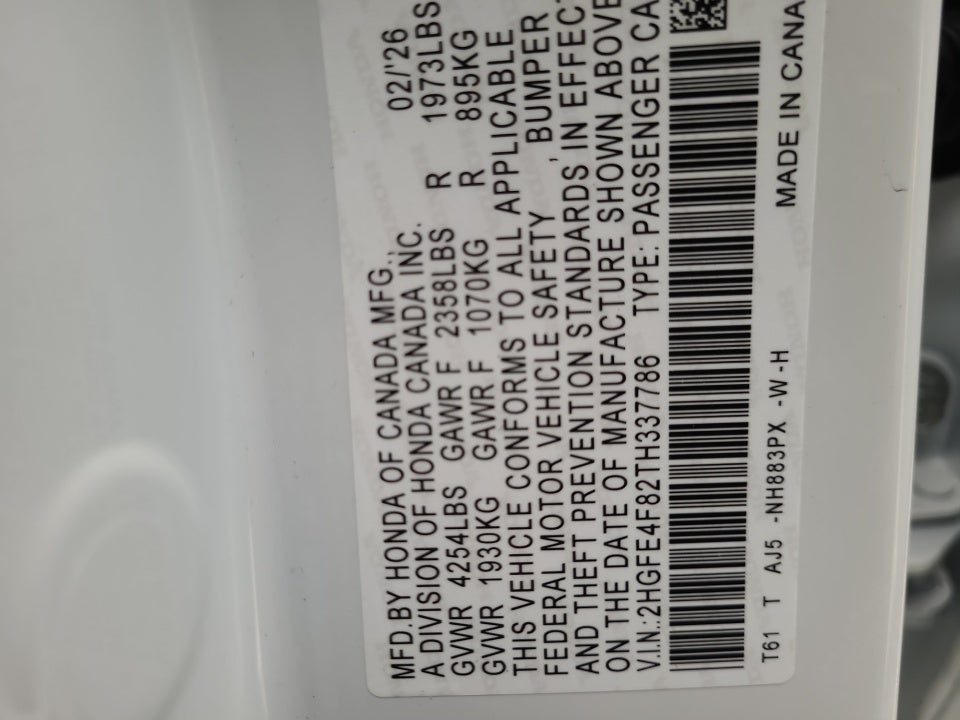 2026 Honda Civic Hybrid Sport