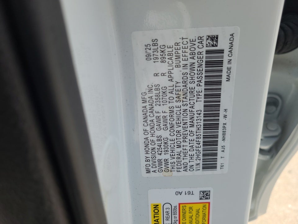 2026 Honda Civic Hybrid Sport