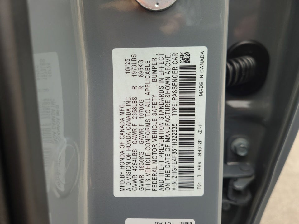 2026 Honda Civic Hybrid Sport