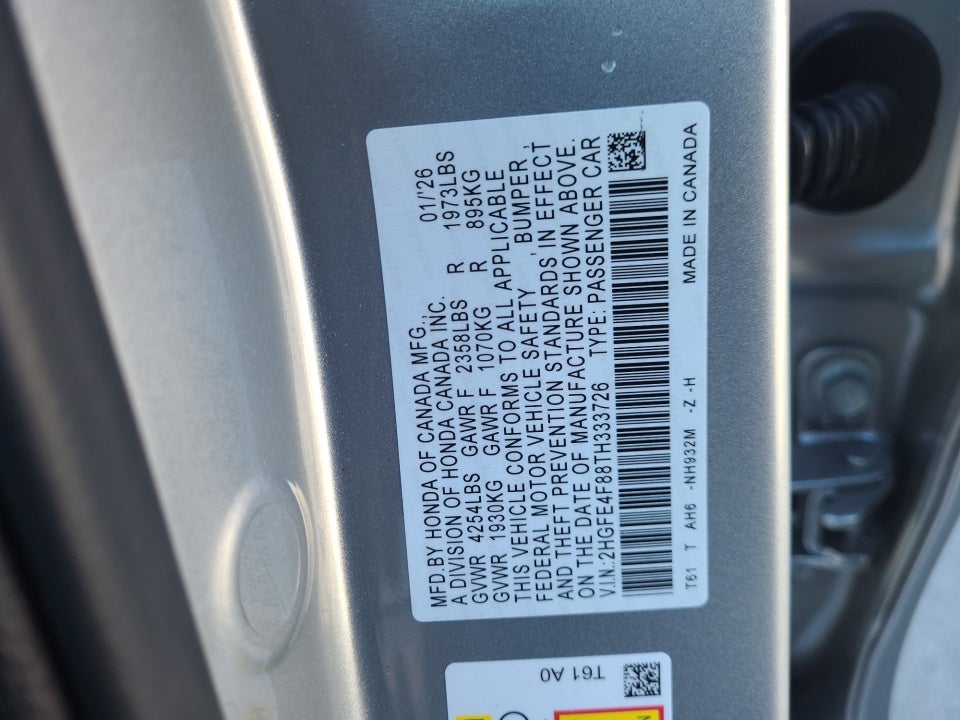 2026 Honda Civic Hybrid Sport