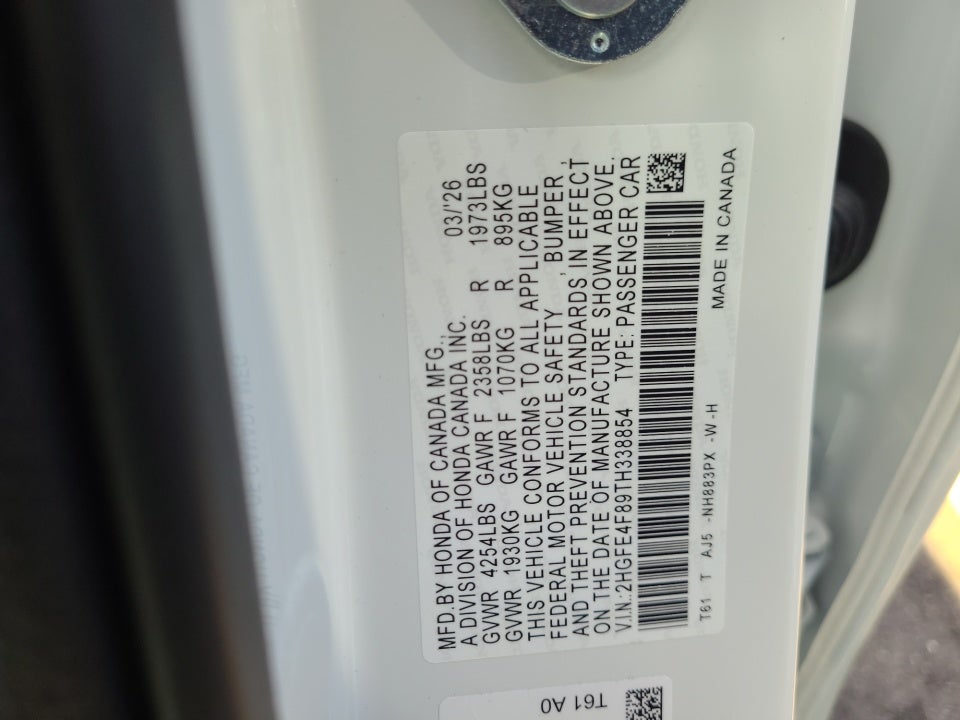 2026 Honda Civic Hybrid Sport