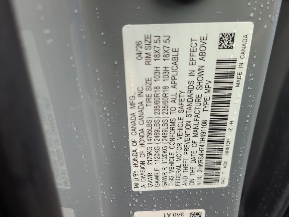 2026 Honda CR-V EX-L AWD