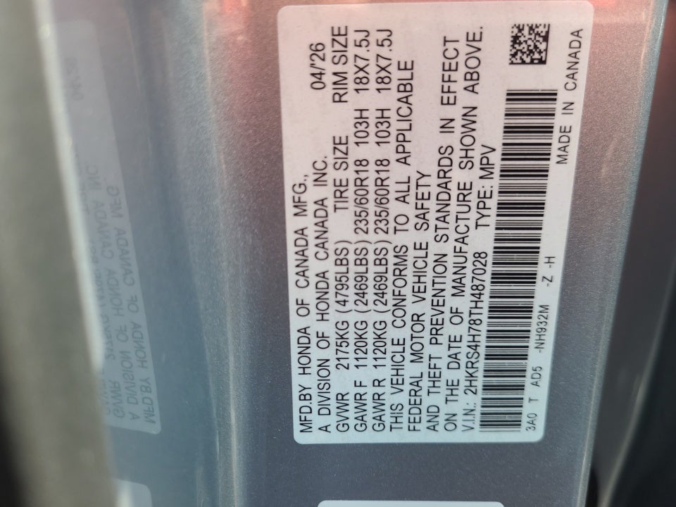 2026 Honda CR-V EX-L AWD