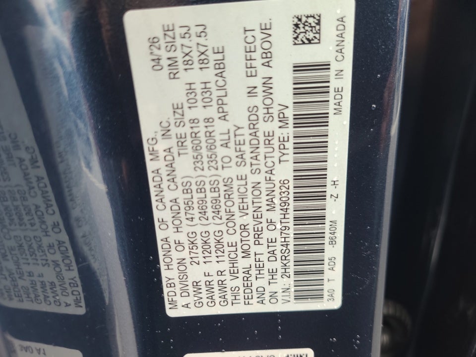 2026 Honda CR-V EX-L AWD