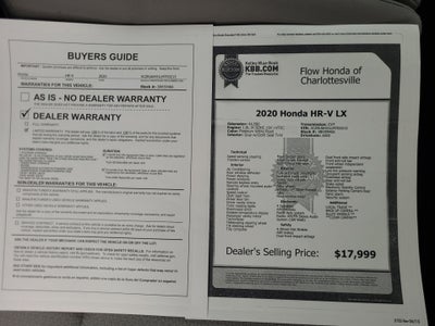 2020 Honda HR-V AWD LX