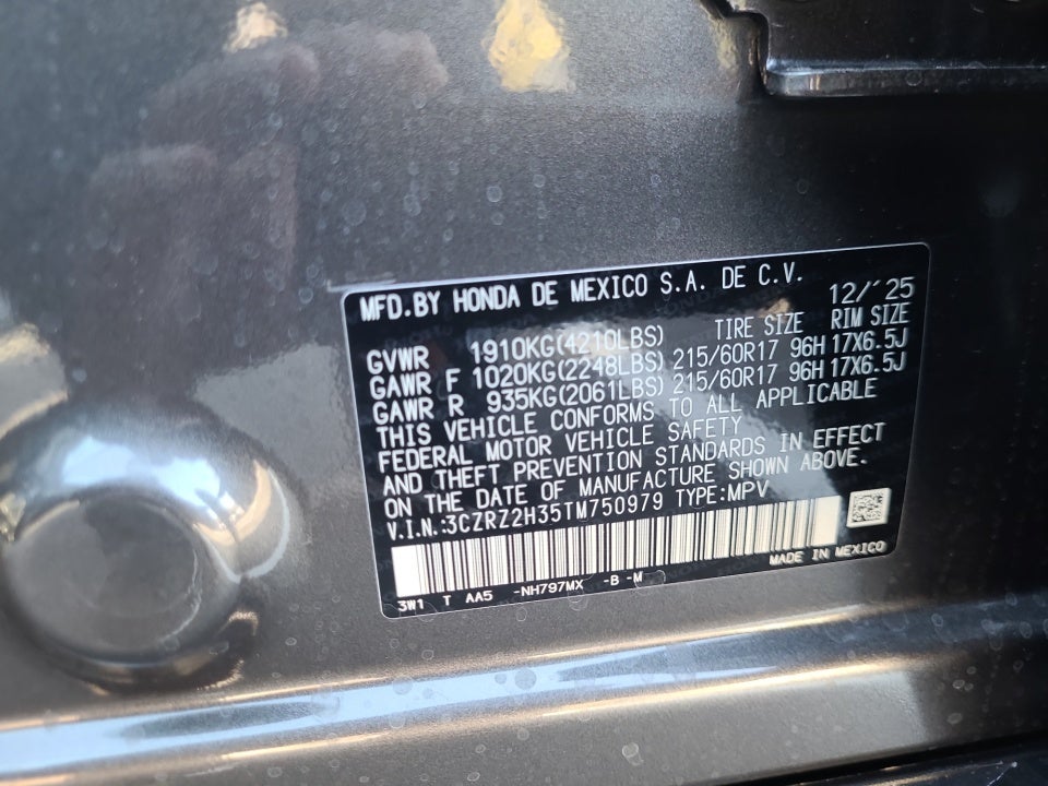 2026 Honda HR-V AWD LX