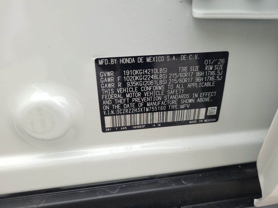 2026 Honda HR-V AWD LX