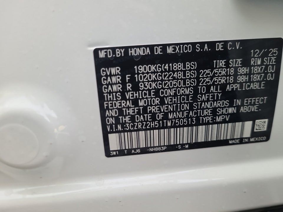 2026 Honda HR-V AWD Sport