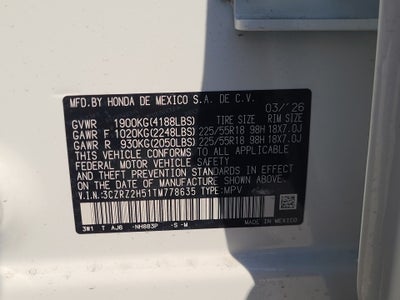 2026 Honda HR-V AWD Sport