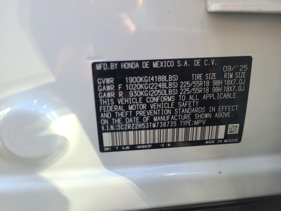 2026 Honda HR-V AWD Sport