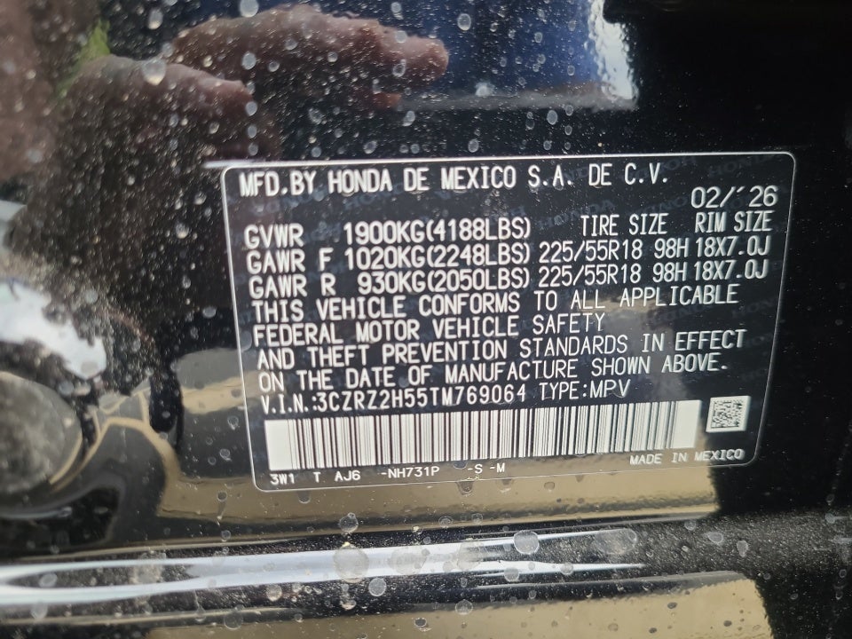 2026 Honda HR-V AWD Sport