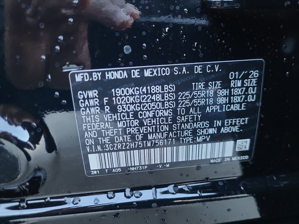 2026 Honda HR-V AWD EX-L