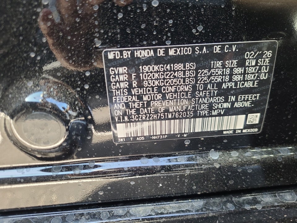 2026 Honda HR-V AWD EX-L